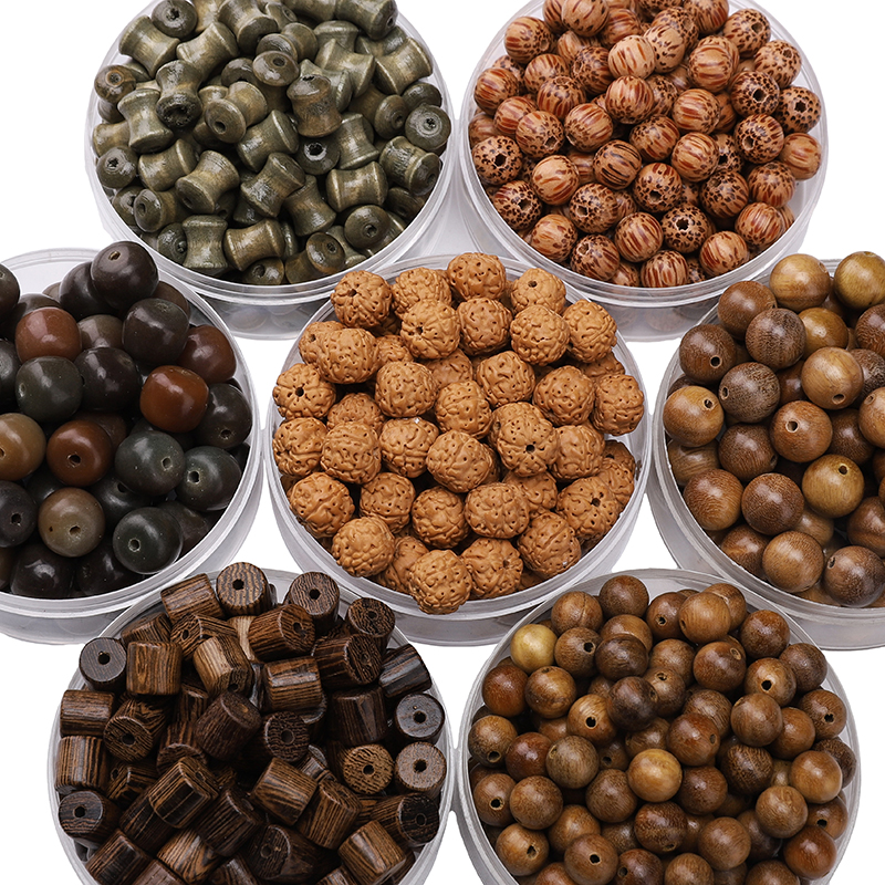 Woodworking Crafts - 1-130pcs Vintage Natural Wood Beads Wooden
