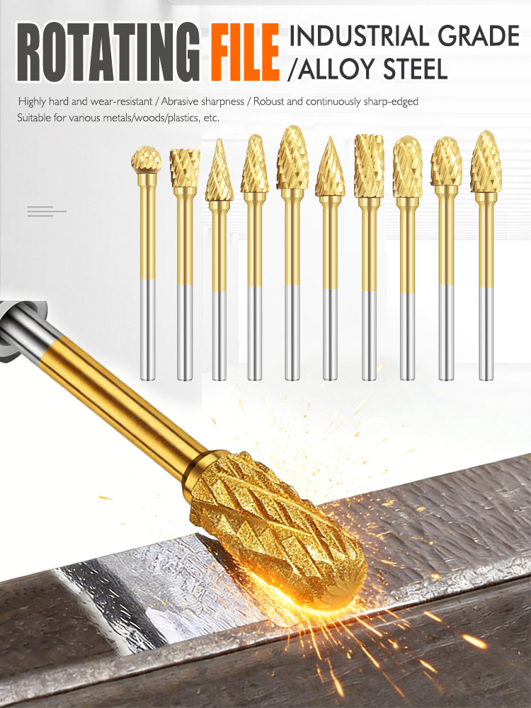 Router Bits For Woodworking - 10pcs HSS Routing Router Drill Bits