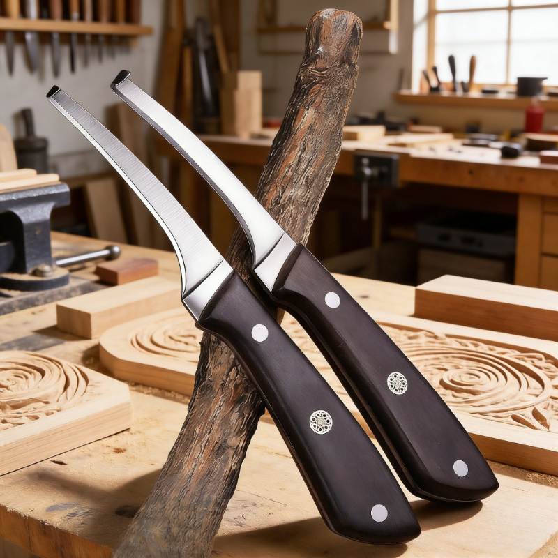 Woodworking Crafts - High Hardness Stainless Steel Hook Knife