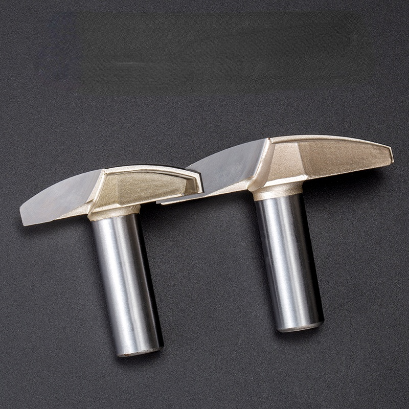 Router Bits For Woodworking - 1/2 Handle Thin Circular Bottomed Knife