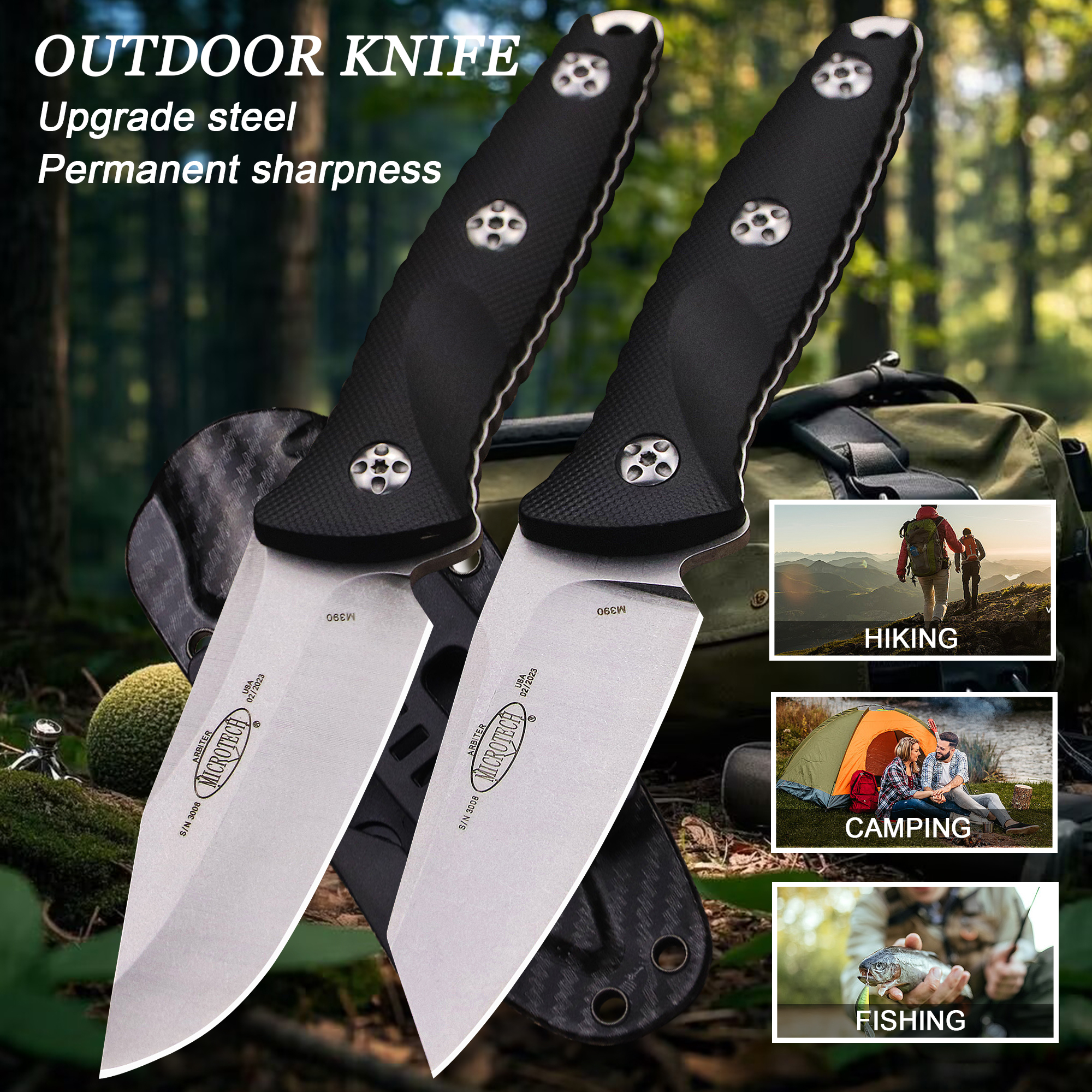 Woodworking Usa - USA M390 outdoor hunting knife +