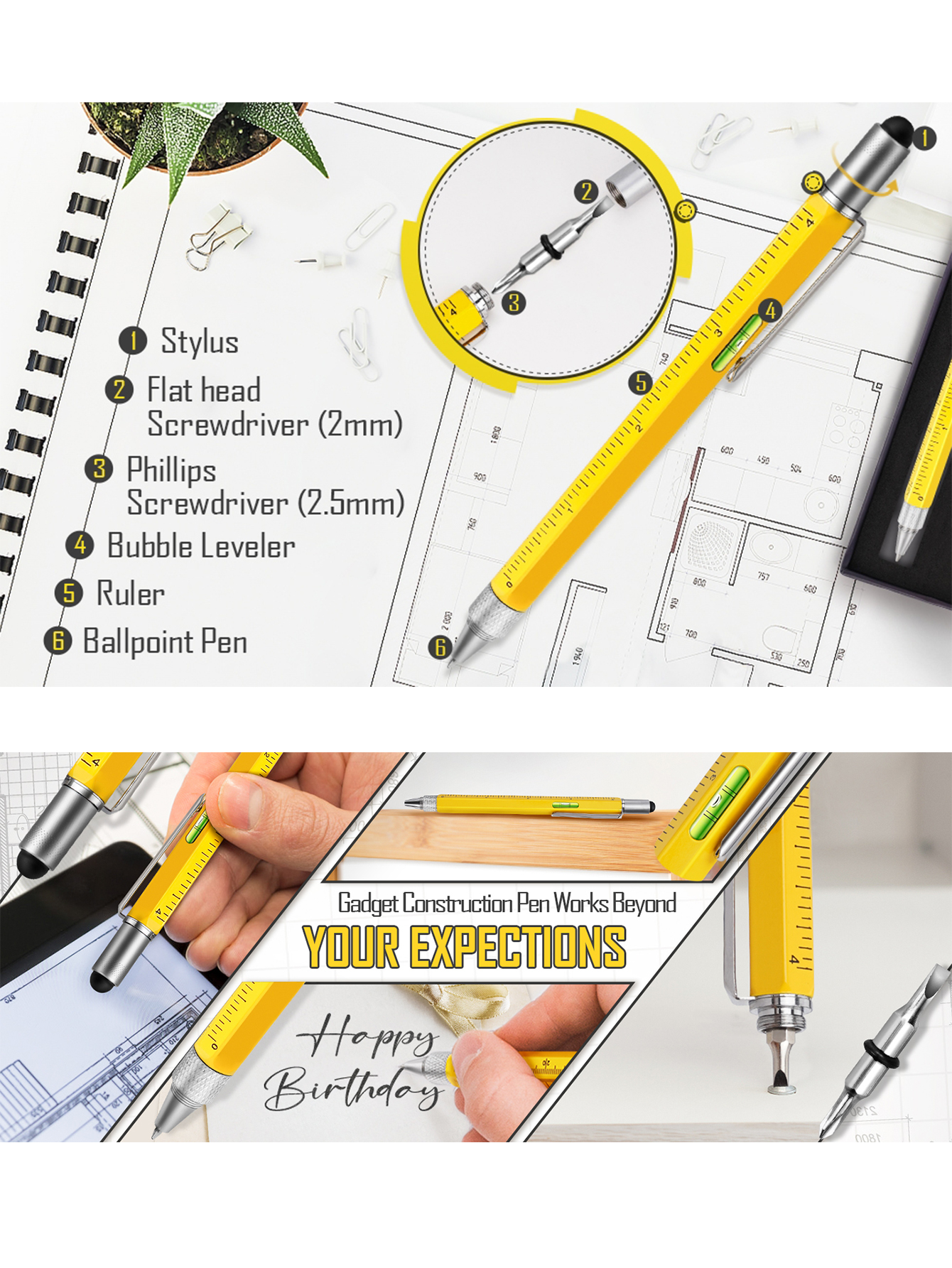 Men Multitool Pen Birthday Gif - Woodworking Gift Ideas review and price