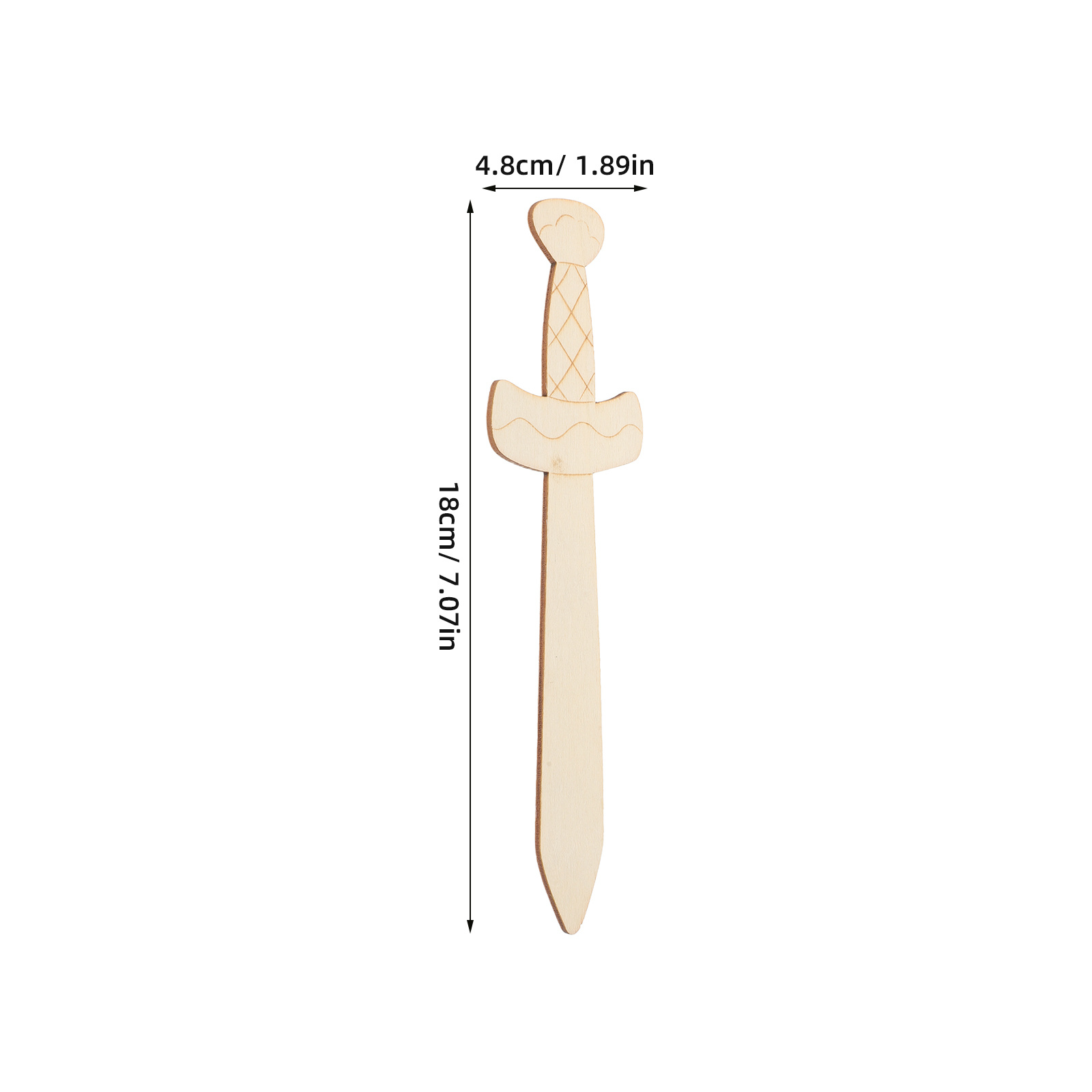 20Pcs Unfinished Wooden Swords - Woodworking Crafts review and price