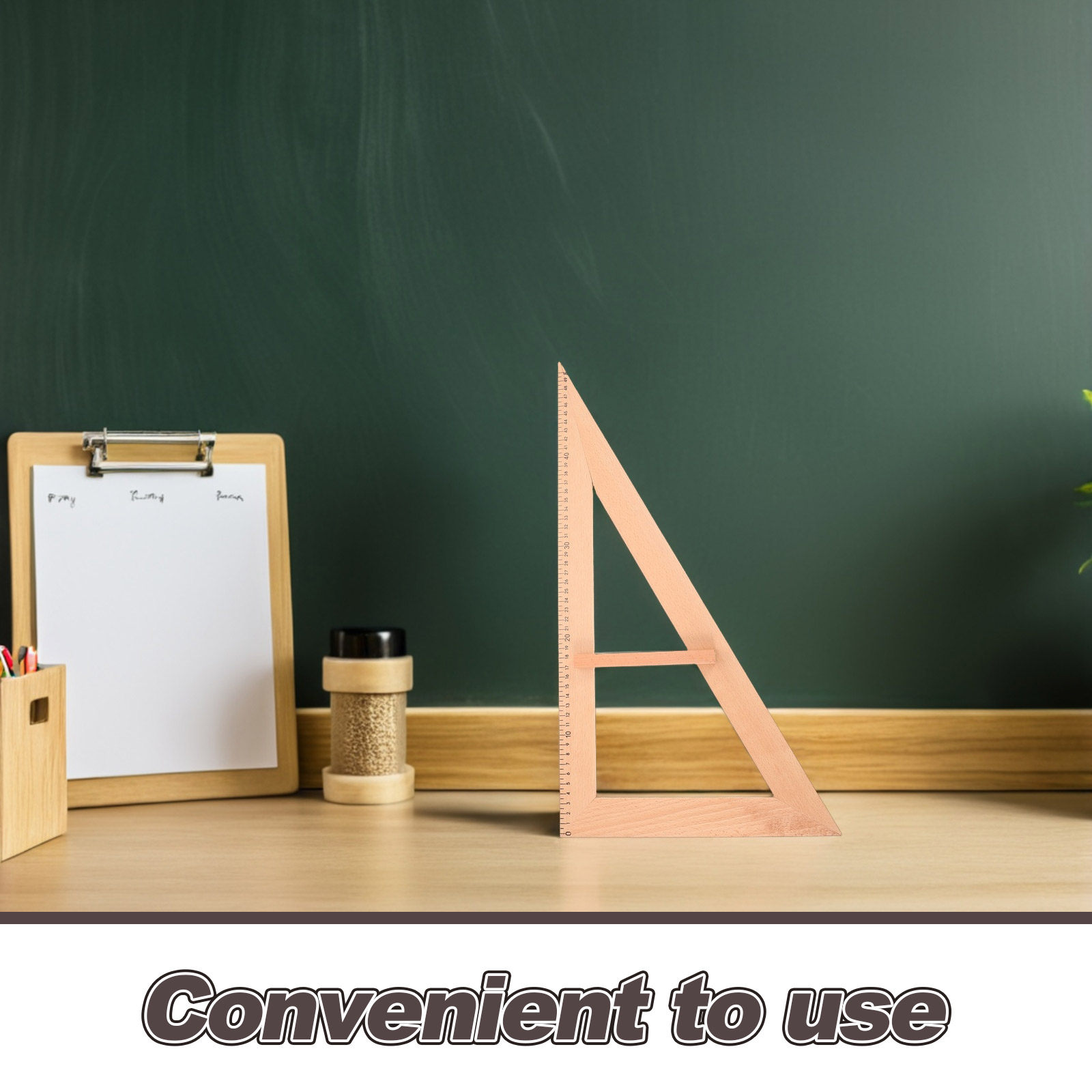2Pcs Wooden Triangle Ruler Tea - Woodworking Crafts review and price