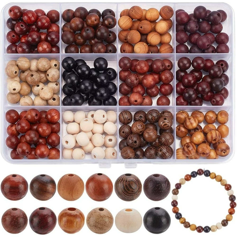 240Pcs 12 Colors Wood Round Be - Woodworking Crafts review and price