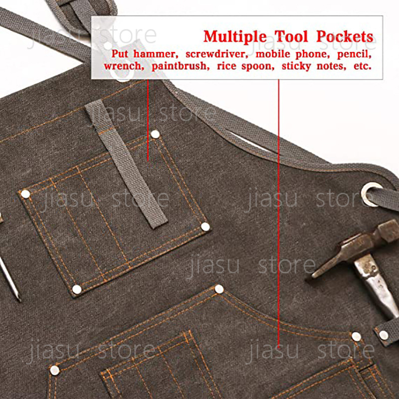 Thick Canvas Tool Apron Custom - Woodworking Logo Design Free review and price