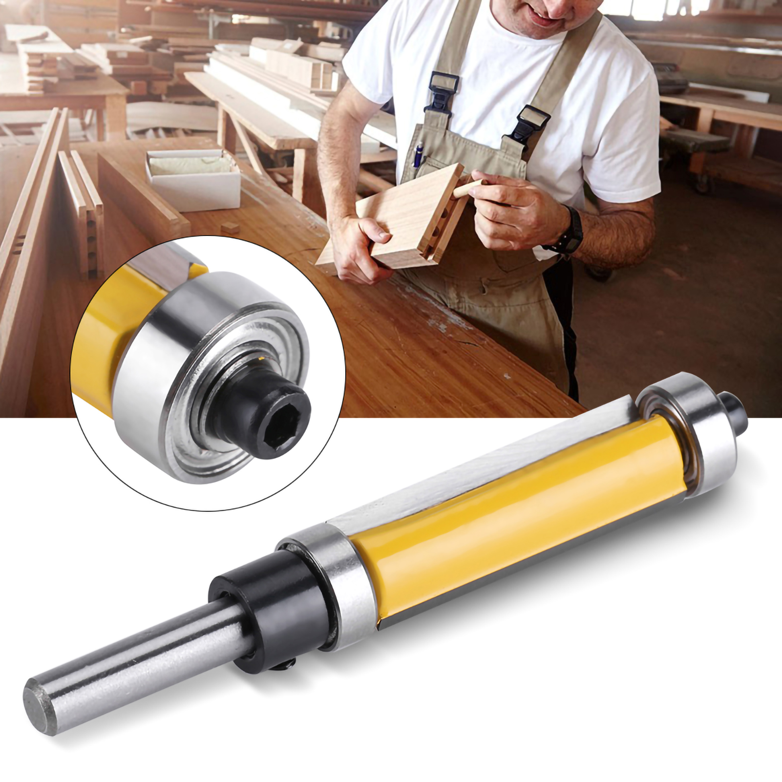 Flush Trim Router Bit with Top - Router Bits For Woodworking review and price