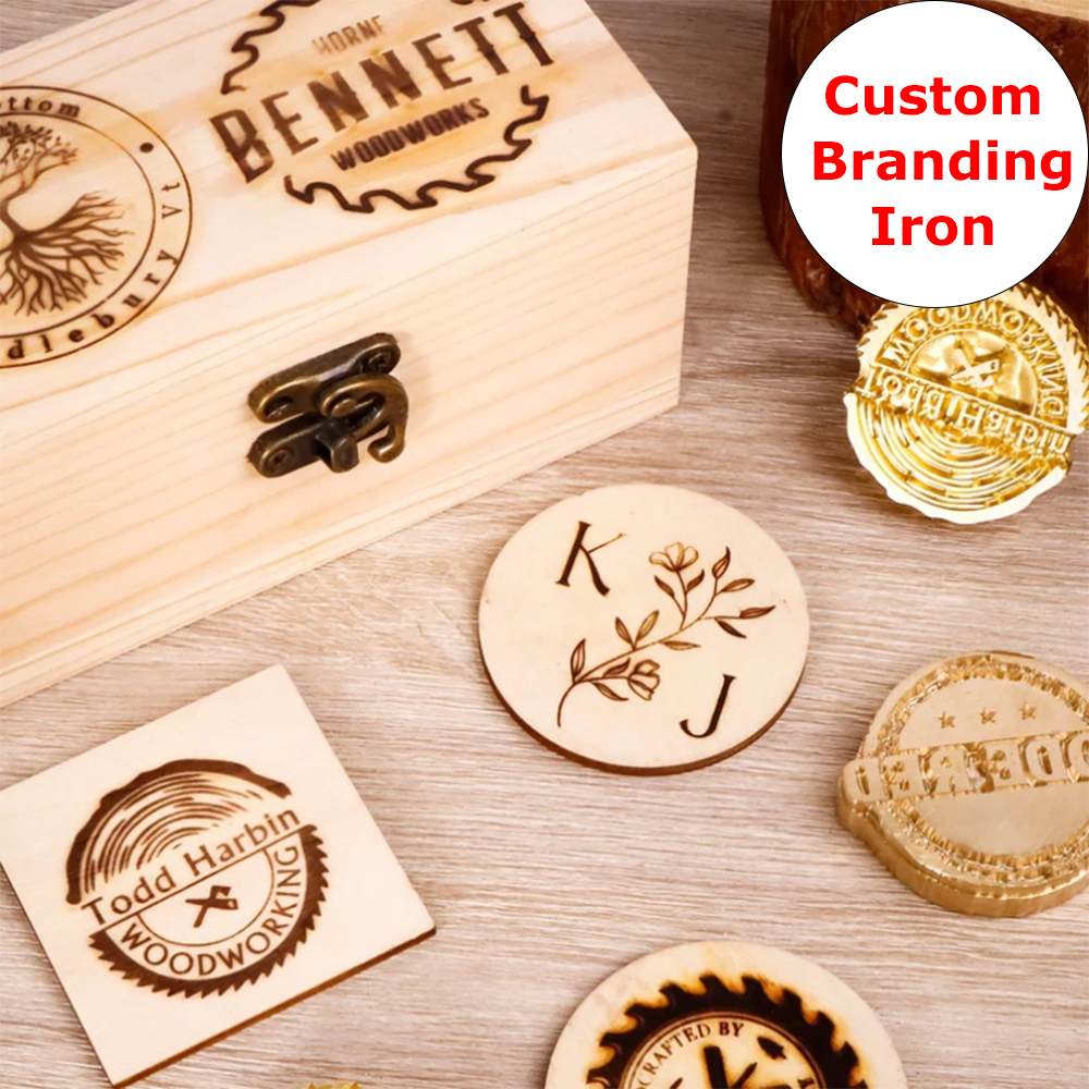 Custom Branding Iron for Food  - Woodworking Logo Design Free review and price