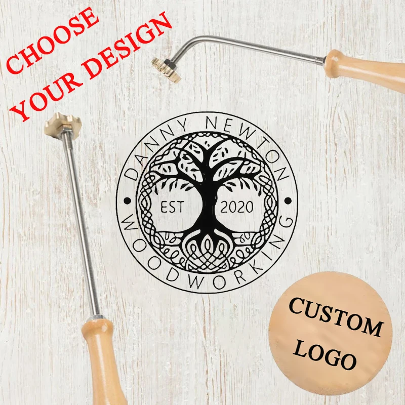 Custom Branding Iron for Food  - Woodworking Logo Design Free review and price