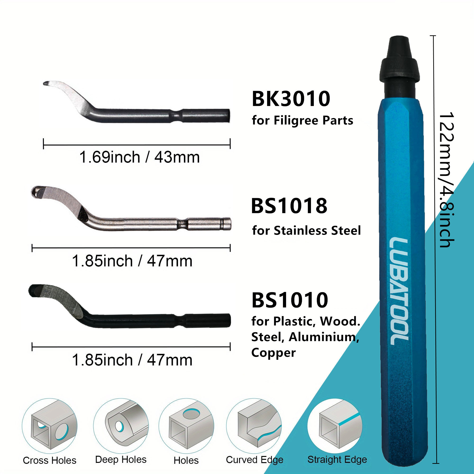 LUBATOOL Deburring Tool with 1 - Router Bits For Woodworking review and price