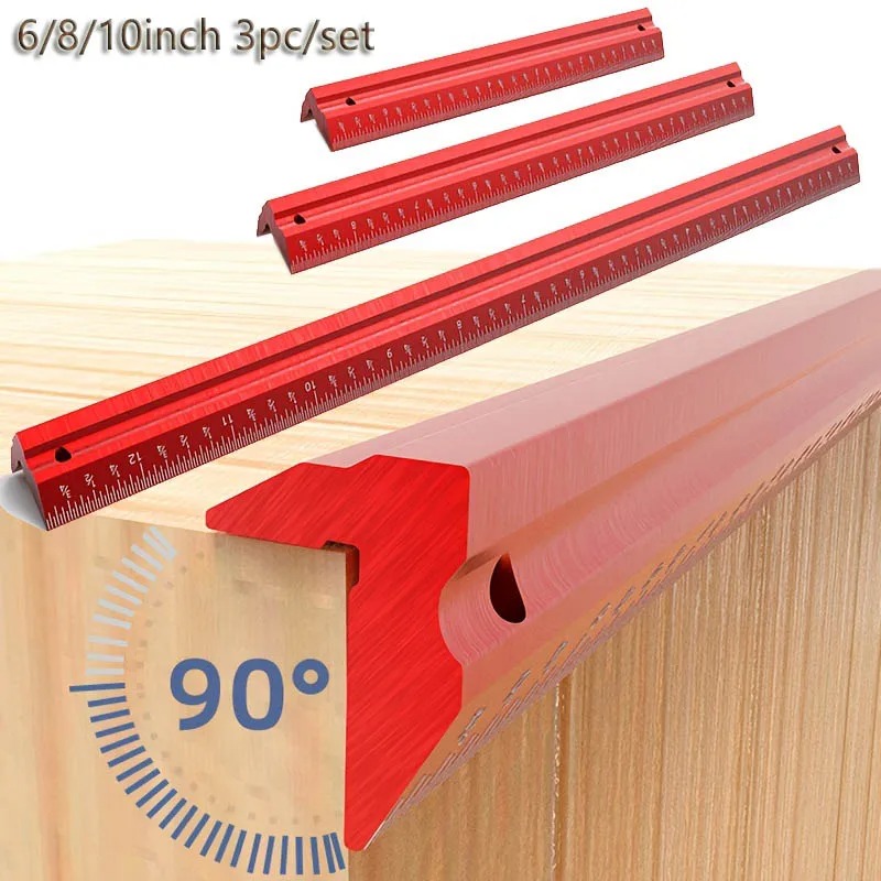 V-shaped ruler aluminum alloy  - Woodworking Plans Free review and price