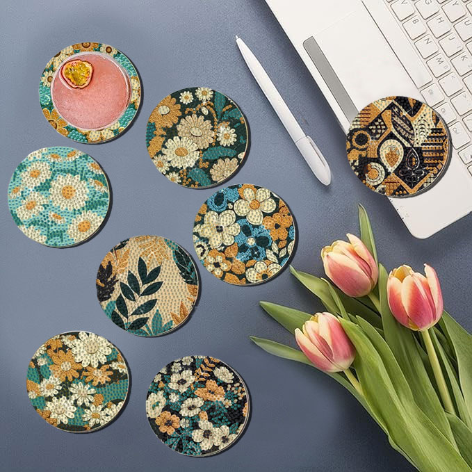 8 pieces DIY diamond Painting  - Woodworking Crafts review and price