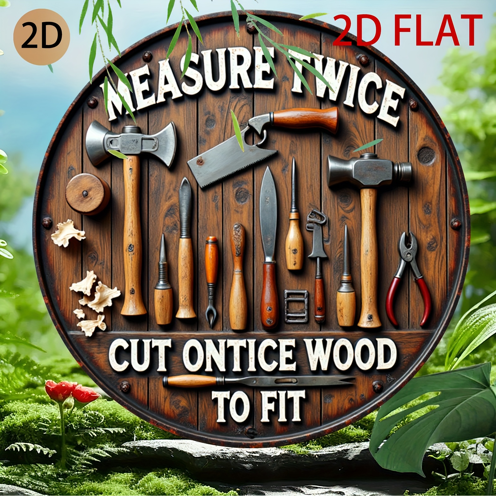 2D planar circular wooden tool - Woodworking Logo Design Free review and price